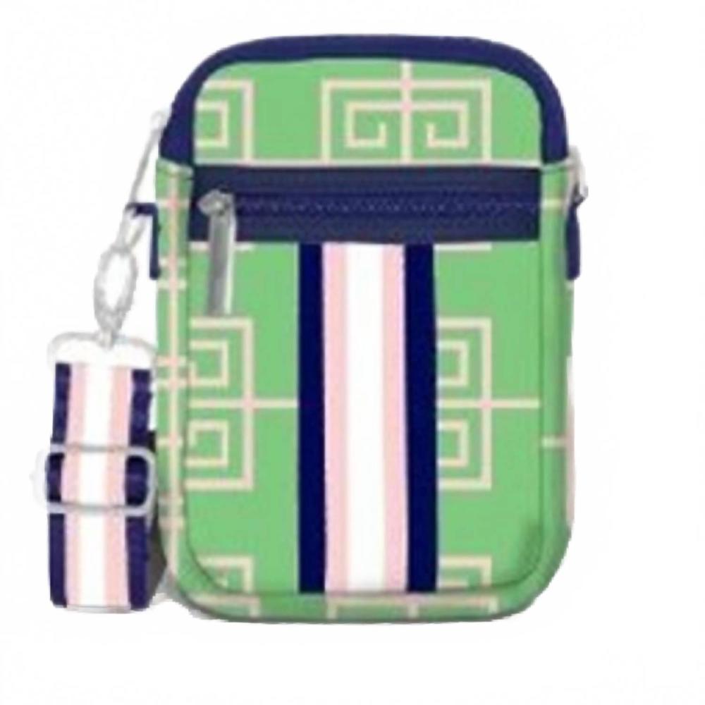 NEW TOP IT OFF women's carla street neoprene everyday crossbody bag in green / p